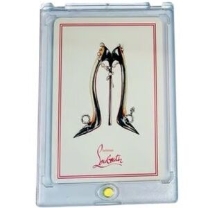 Christian Louboutin Card Game with Black and Red Design